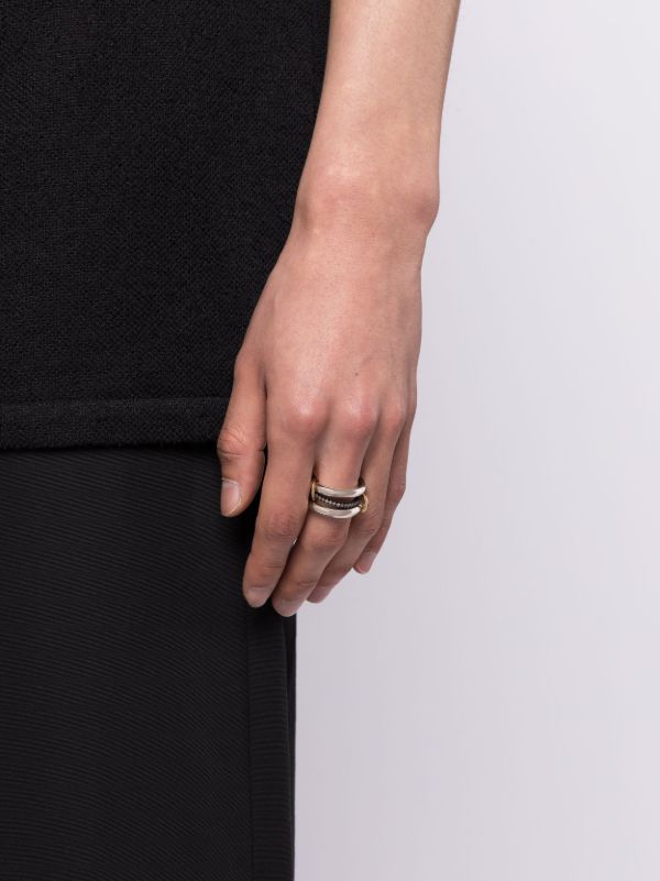 Browns Spinelli Kilcollin Sterling Silver Libra Diamond Ring | Browns Rings