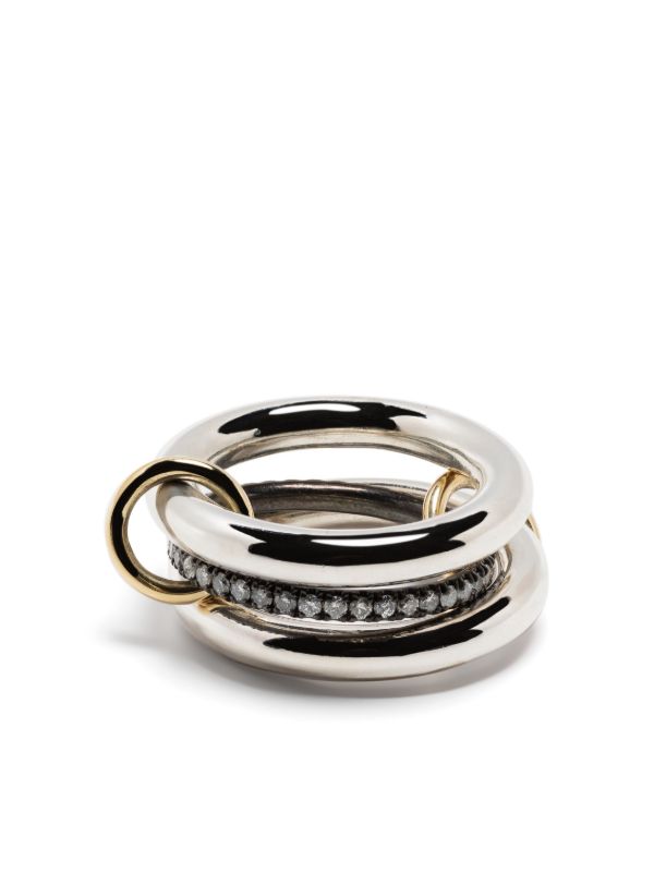 browns Spinelli Kilcollin sterling silver Libra diamond ring | Browns Rings