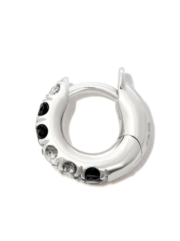 Browns Spinelli Kilcollin Sterling Silver Mini Mezzo Prism Diamond Single Hoop Earring | Browns Earrings