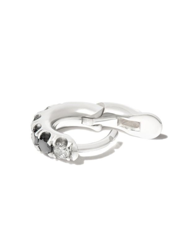 Browns Spinelli Kilcollin Sterling Silver Mini Mezzo Prism Diamond Single Hoop Earring | Browns Earrings