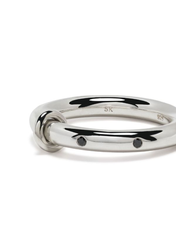 Browns Spinelli Kilcollin Sterling Silver Ovio Diamond Ring | Browns Rings