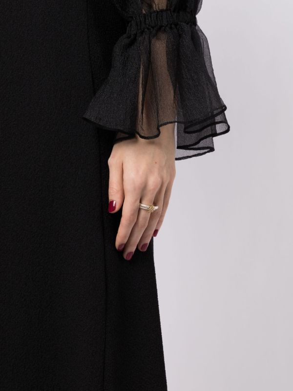 Browns Spinelli Kilcollin X Hoorsenbuhs Sterling Silver Virgo Diamond Ring | Browns Fine Rings