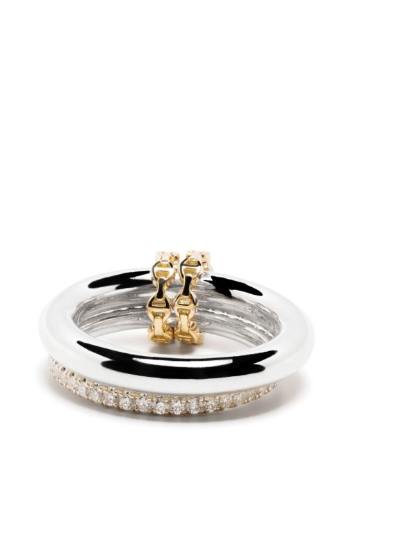 Browns Spinelli Kilcollin X Hoorsenbuhs Sterling Silver Virgo Diamond Ring | Browns Fine Rings