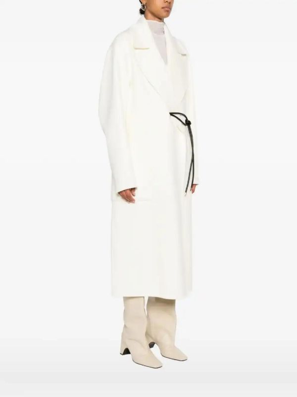 Browns Sportmax Tie-fastening Coat | Browns Double Breasted & Peacoats