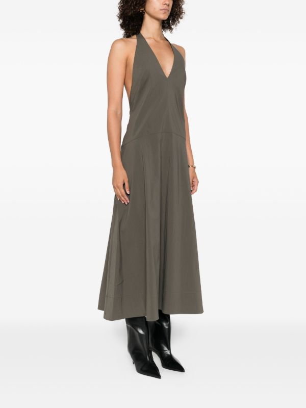 Browns St. Agni Halterneck Sleeveless Maxi Dress | Browns Day Dresses