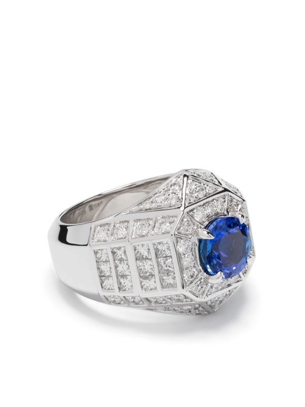 browns STATEMENT PARIS Silver Meaningful Beauties #5 Tanzanite Diamond Ring | Browns Rings