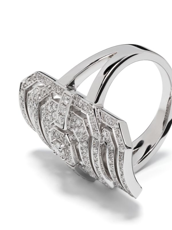 Browns STATEMENT PARIS Silver Ring My Way Diamond Ring | Browns Rings