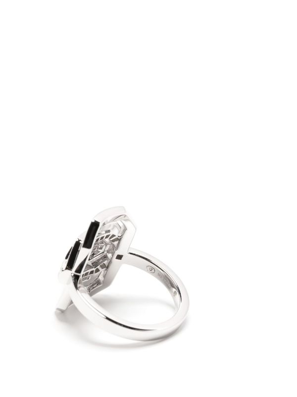 Browns STATEMENT PARIS Sterling Silver Mini My Way Diamond Ring | Browns Fine Rings