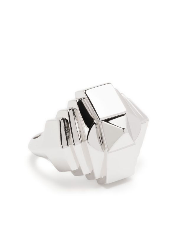 browns STATEMENT PARIS sterling silver Rockaway Pyramid ring | Browns Rings