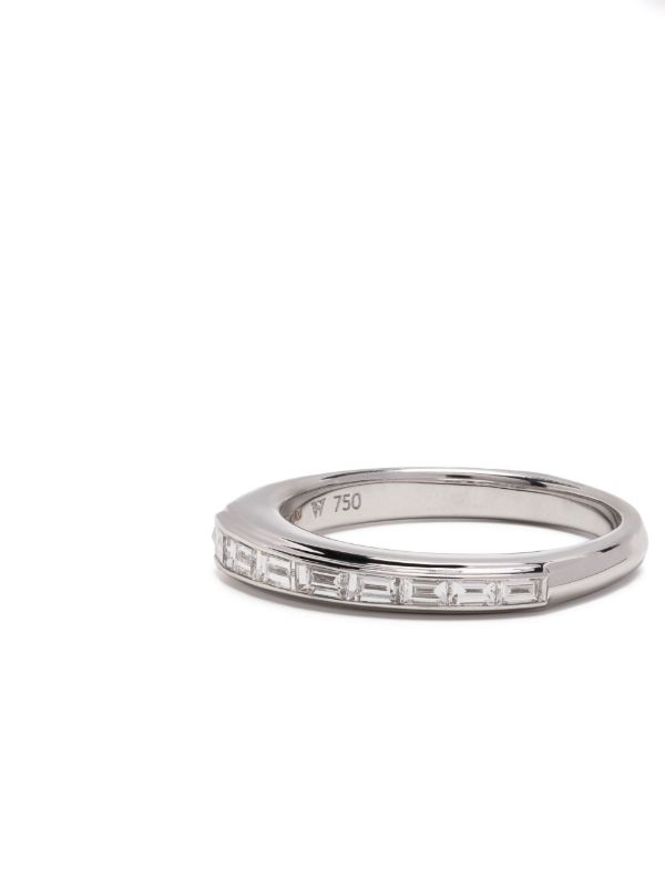 Browns Stephen Webster 18K White Gold Baguette Stack Diamond Ring | Browns Fine Rings