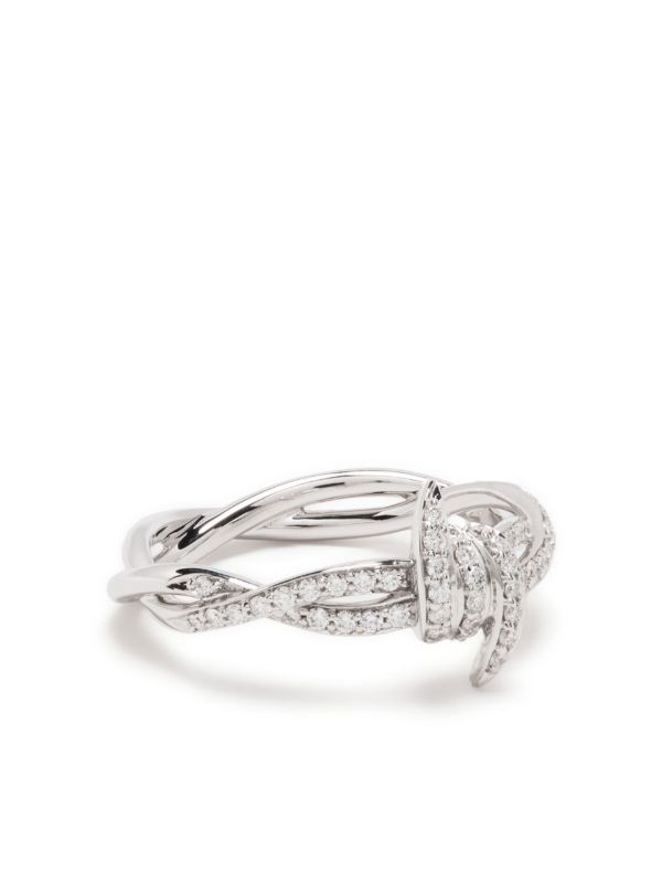 browns Stephen Webster 18K white gold Forget Me Not diamond ring | Browns Fine Rings