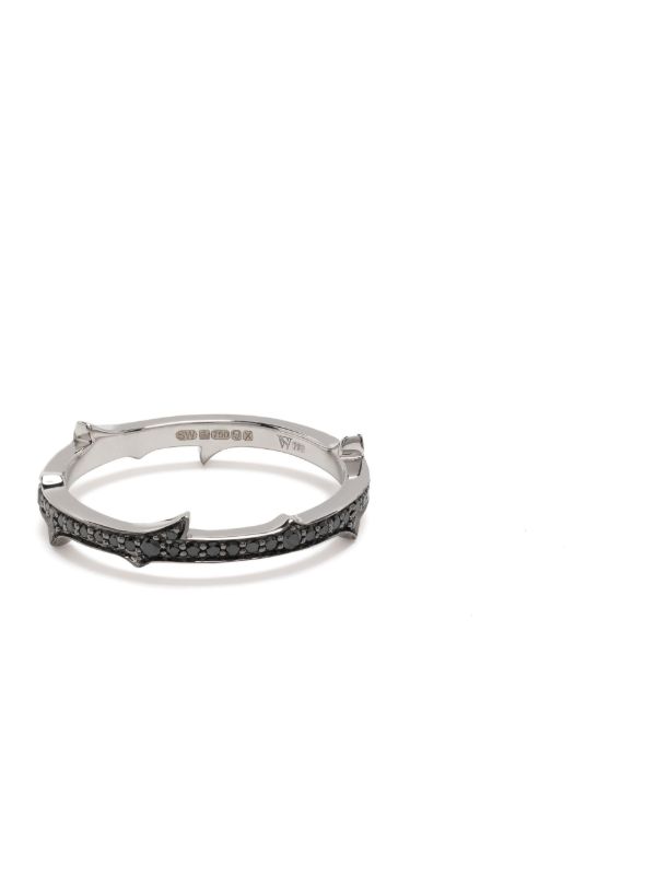 Browns Stephen Webster 18K White Gold Thorn Stem Diamond Ring | Browns Fine Rings