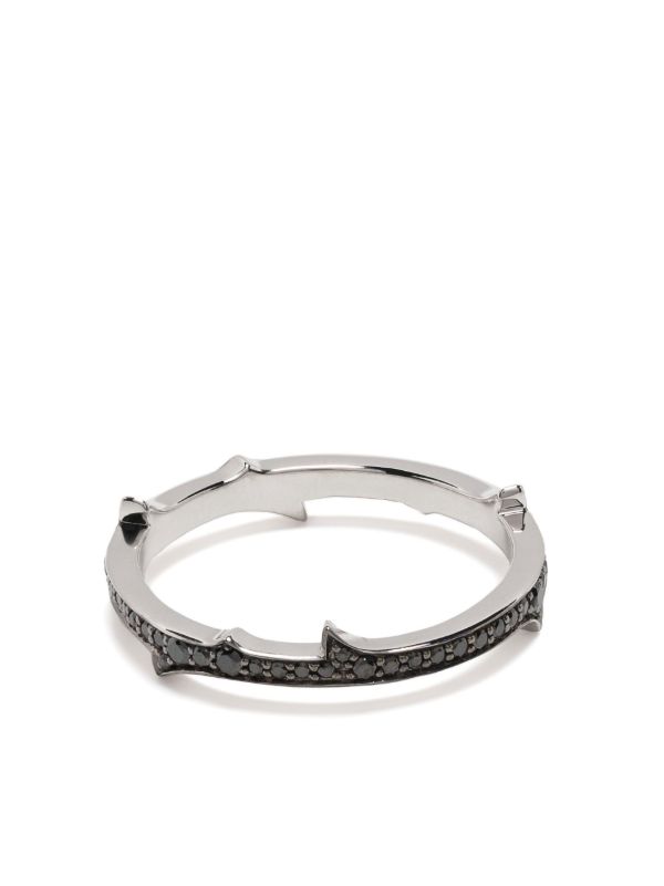browns Stephen Webster 18K white gold Thorn Stem diamond ring | Browns Fine Rings