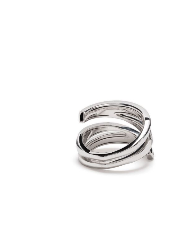 Browns Stephen Webster 18K White Gold Vertigo Infinity Diamond Ring | Browns Fine Rings