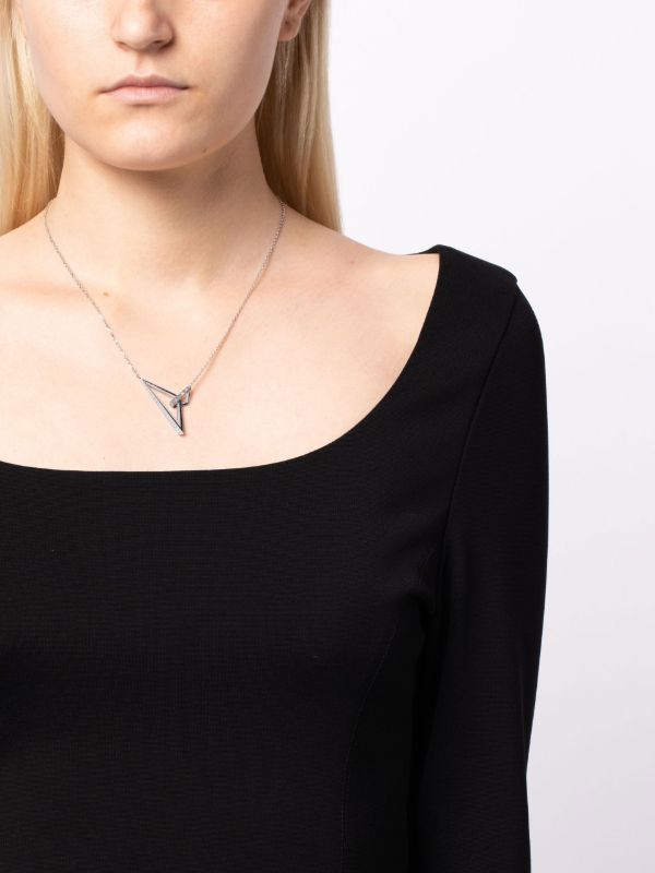Browns Stephen Webster 18K White Gold Vertigo Obtuse Diamond Necklace | Browns Fine Necklaces