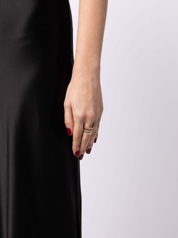 Browns Stephen Webster 18K Yellow Gold Vertigo Infinity Diamond Ring | Browns Fine Rings