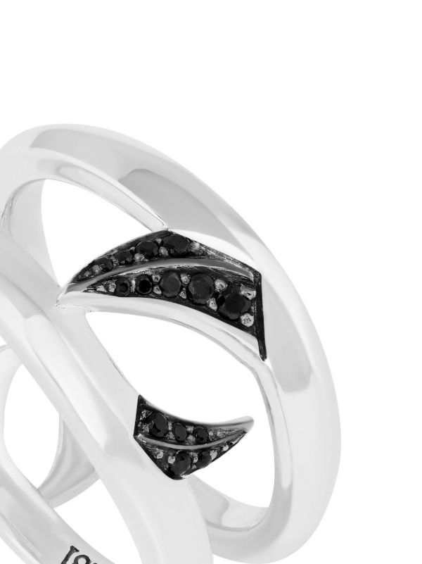 Browns Stephen Webster Sterling Silver Double Thorn Sapphire Ring | Browns Rings