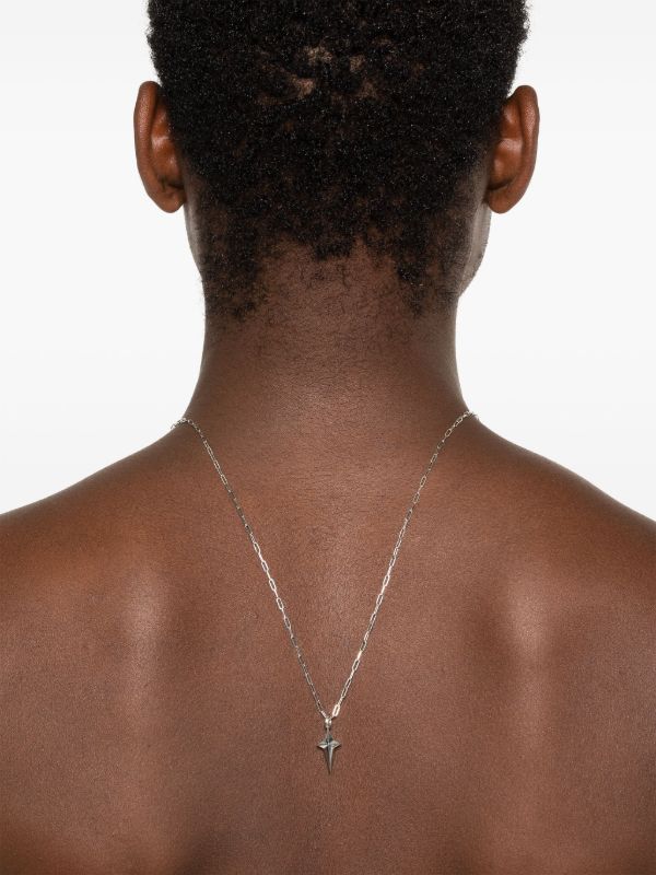 Browns Stephen Webster Sterling Silver New Cross Black Diamond Necklace | Browns Necklaces