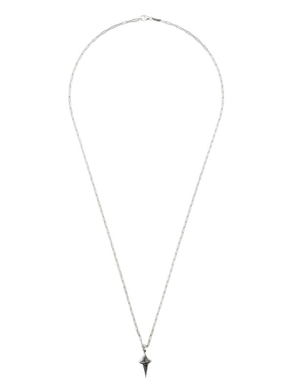 browns Stephen Webster Sterling Silver New Cross Black Diamond Necklace | Browns Necklaces