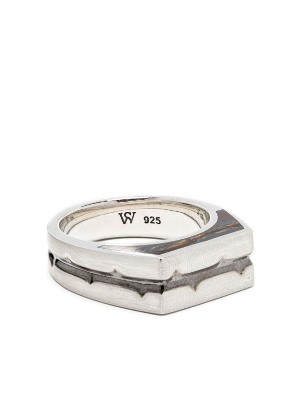 browns Stephen Webster Sterling Silver Thorn Addiction Malachite Ring | Browns Rings