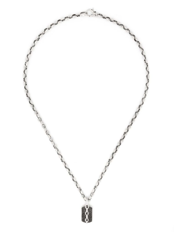 browns Stephen Webster Sterling Silver Thorn Medium Razer Tag Necklace | Browns Necklaces