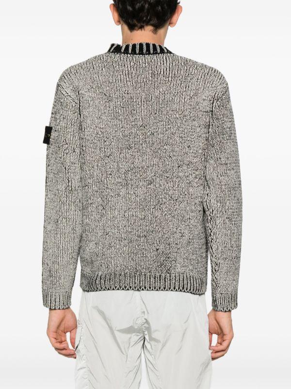 Browns Stone Island Black Compass-Patch Sweater | Browns Knitted Sweaters