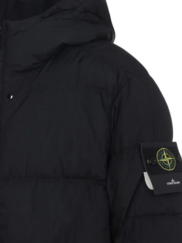 Browns Stone Island Compass-appliqué Padded Jacket | Browns Down Jackets