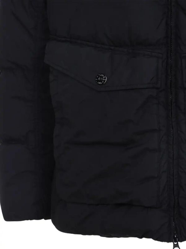 Browns Stone Island Compass-appliqué Padded Jacket | Browns Down Jackets