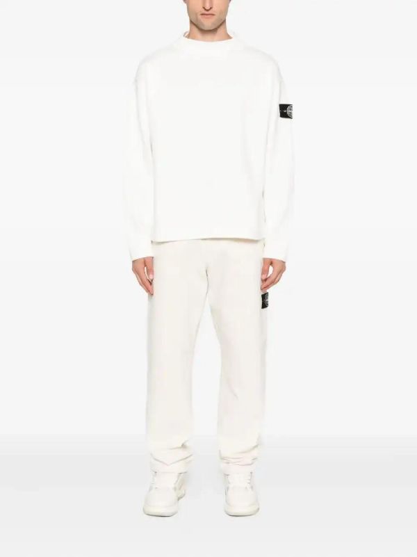 Browns Stone Island Compass-badge Cotton Sweater | Browns Sweatshirts