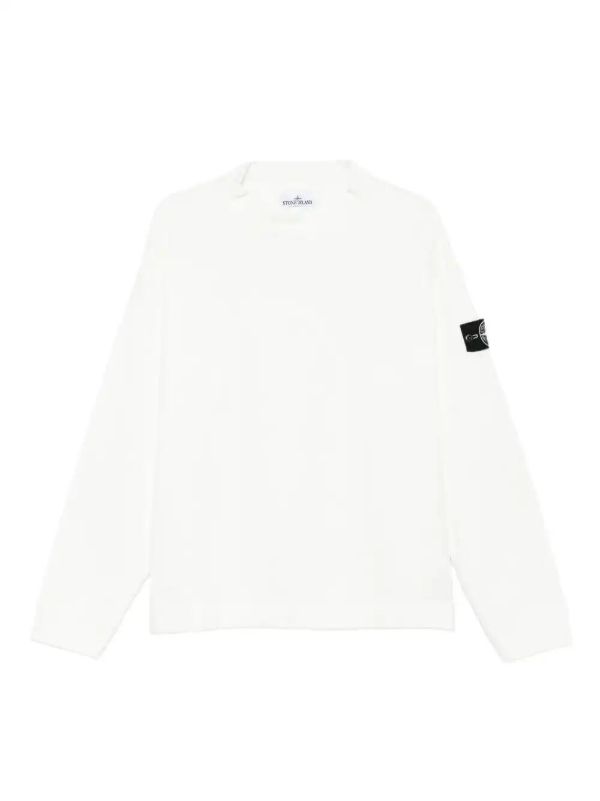 browns Stone Island Compass-badge cotton sweater | Browns Sweatshirts