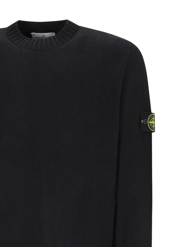 Browns Stone Island Compass-badge Crew-neck Sweater | Browns Knitted Sweaters