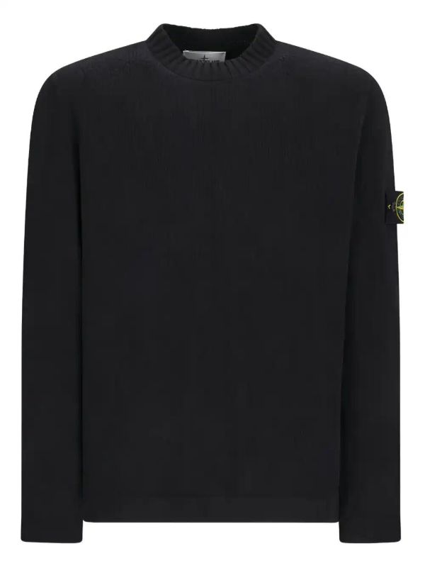 browns Stone Island Compass-badge crew-neck sweater | Browns Knitted Sweaters