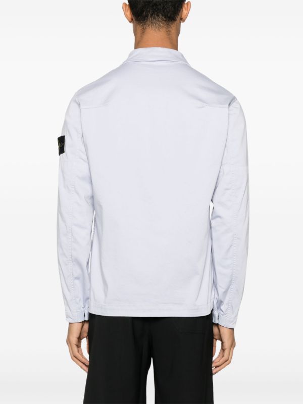 Browns Stone Island Compass-Badge Overshirt | Browns Shirt Jackets