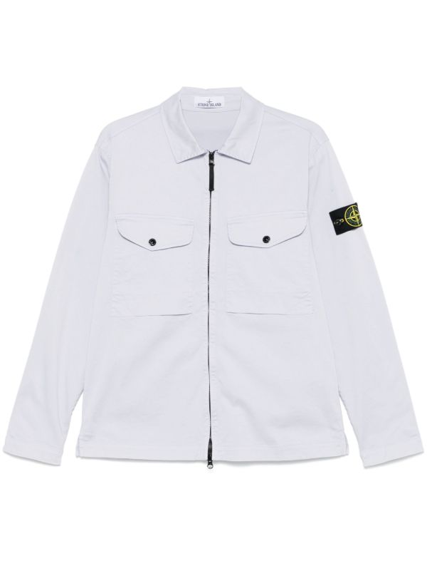 browns Stone Island Compass-Badge Overshirt | Browns Shirt Jackets