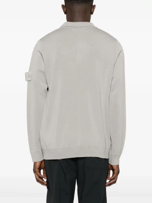 Browns Stone Island Compass-badge Polo Shirt | Browns Polo Shirts