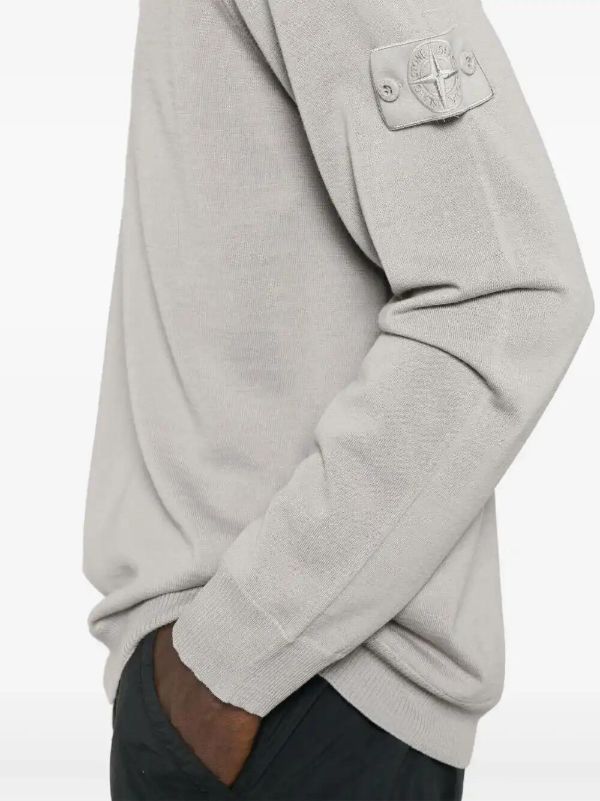 Browns Stone Island Compass-badge Polo Shirt | Browns Polo Shirts