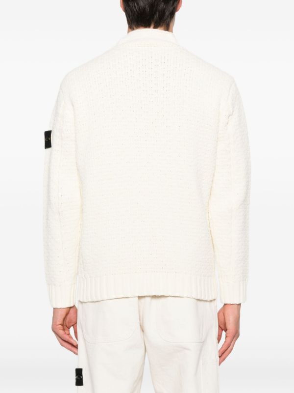 Browns Stone Island Compass-badge Sweater | Browns Knitted Sweaters