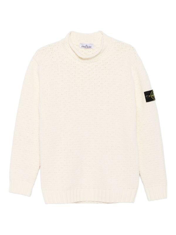 browns Stone Island Compass-badge sweater | Browns Knitted Sweaters