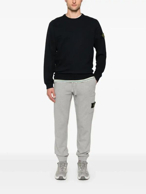 Browns Stone Island Compass-badge Tapered Trousers | Browns Sweatpants