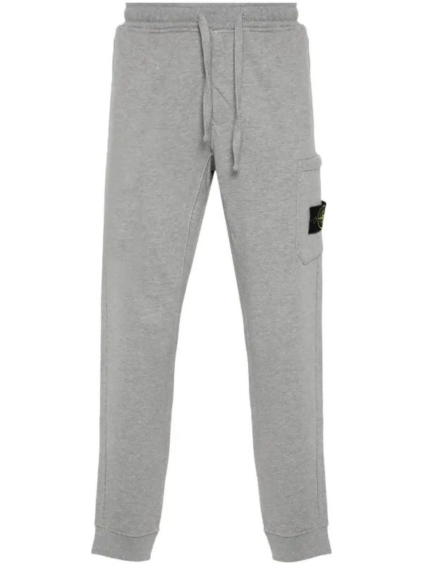 browns Stone Island Compass-badge tapered trousers | Browns Sweatpants