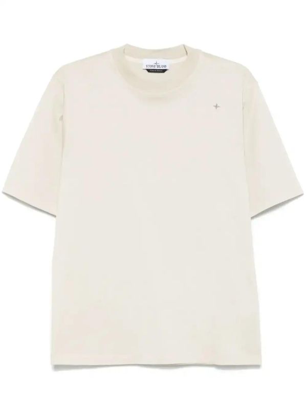 browns Stone Island compass-embroidered T-shirt | Browns T-Shirts