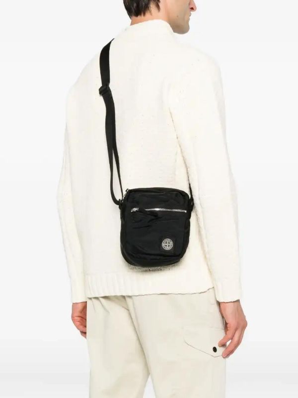 Browns Stone Island Compass-patch Messenger Bag | Browns Messenger Bags