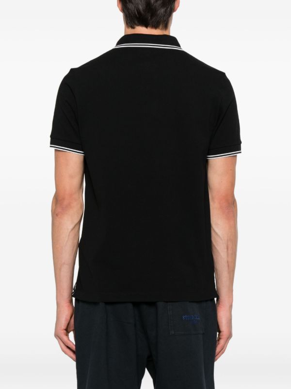 Browns Stone Island Compass-patch Polo Shirt | Browns Polo Shirts