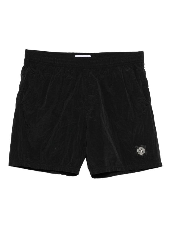 browns Stone Island Compass-patch swim shorts | Browns Swim & Board Shorts