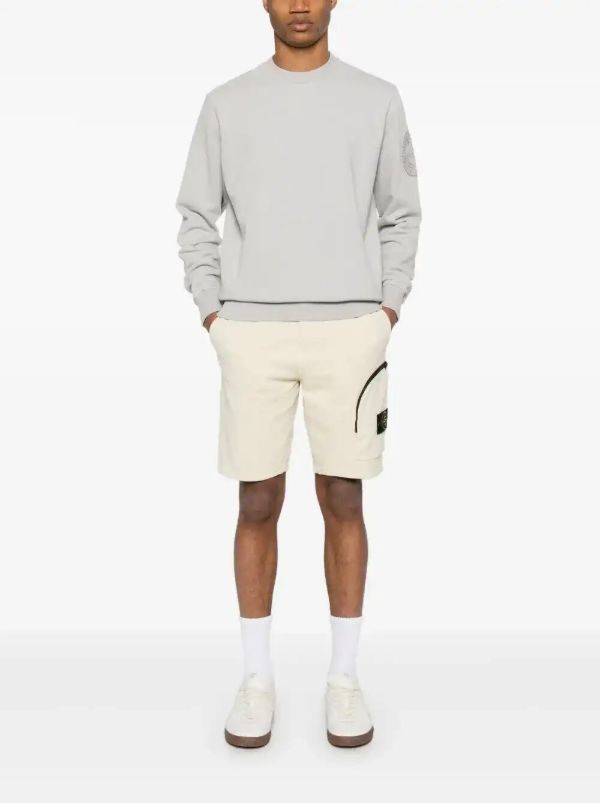 Browns Stone Island Cotton Fleece Sweatshirt | Browns Sweatshirts