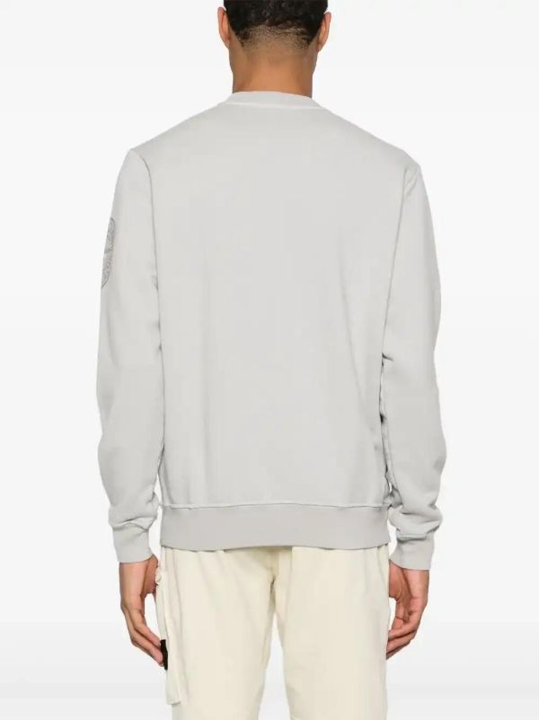 Browns Stone Island Cotton Fleece Sweatshirt | Browns Sweatshirts