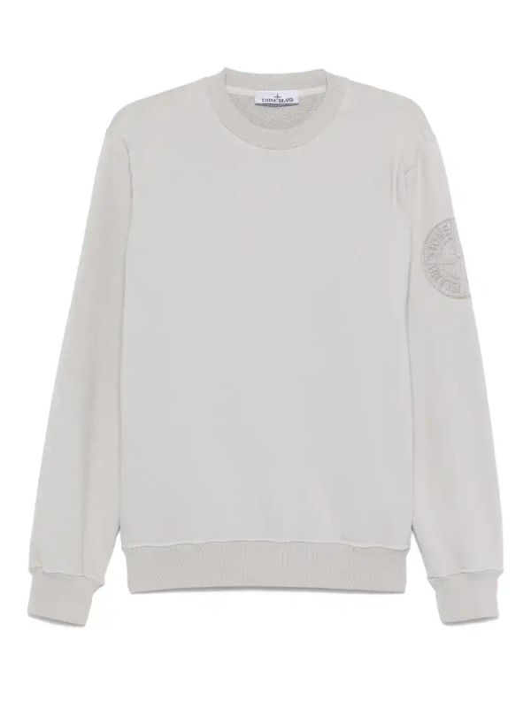browns Stone Island cotton fleece sweatshirt | Browns Sweatshirts