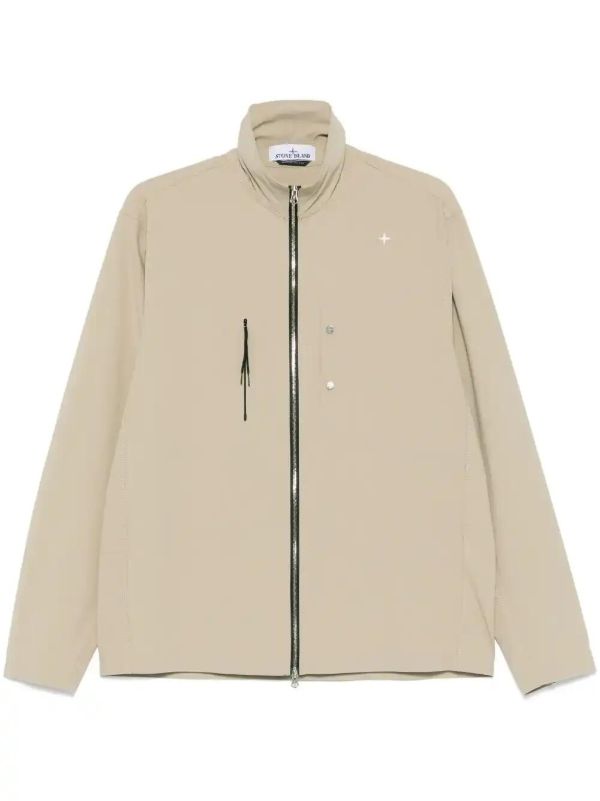 browns Stone Island Embroidered Jacket | Browns Lightweight Jackets