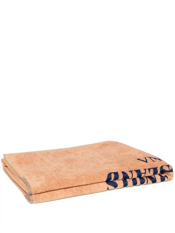 browns Stone Island logo-embroidered beach towel | Browns Beach Cover-Ups