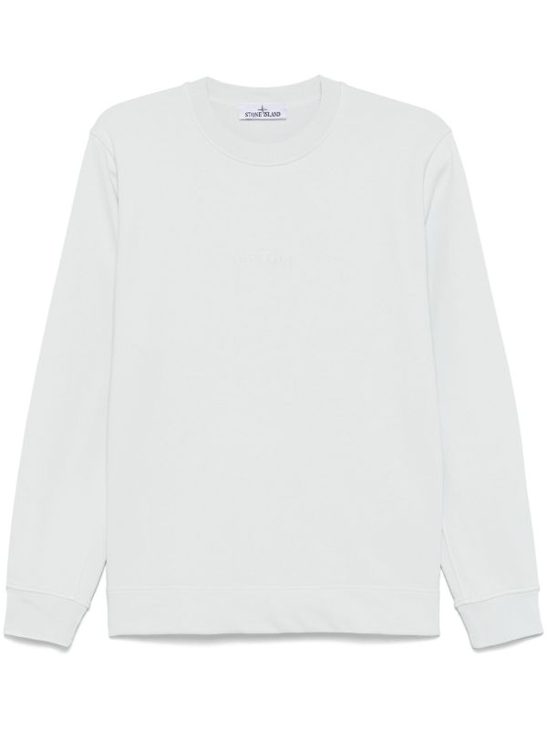 browns Stone Island Logo-Embroidered Sweatshirt | Browns Sweatshirts